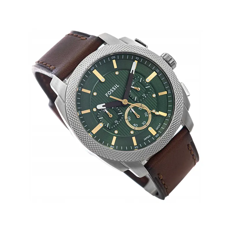 Fossil Machine Chronograph Green Dial Men's Watch- FS6100